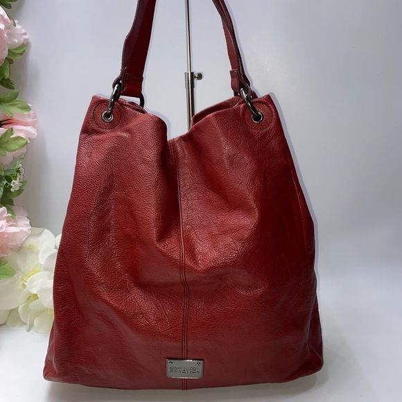 Cole Bags Cole Leather Hobo Bag Red Xlarge Poshmark